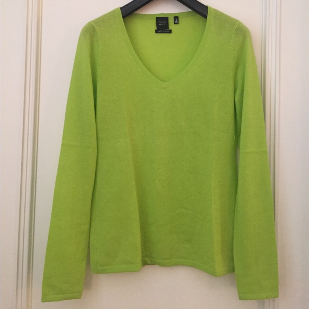 Saks Fifth Ave Feather Cashmere V-neck Sweater