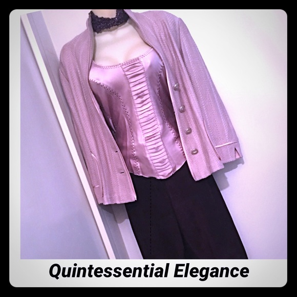 ST. JOHN COLLECTION Pink/Mauve Blazer - Picture 1 of 7