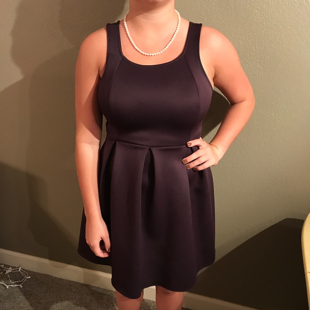Deep purple semi-formal dress