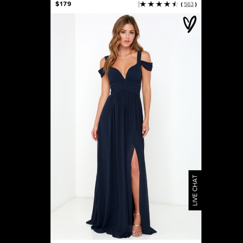 Lulu's Bariano navy gown