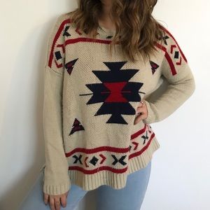 Aztec oversized Sweater