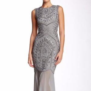 JS Collections Bead & Sequin Sleeveless Gown JS Collections Bead & Sequin Sleeveless Gown