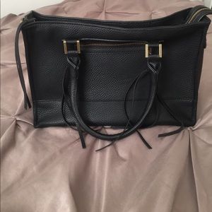 Black leather purse from Bass & Co
