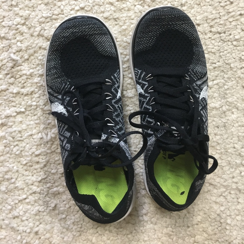 Nike Free Flyknit 4.0 black & white