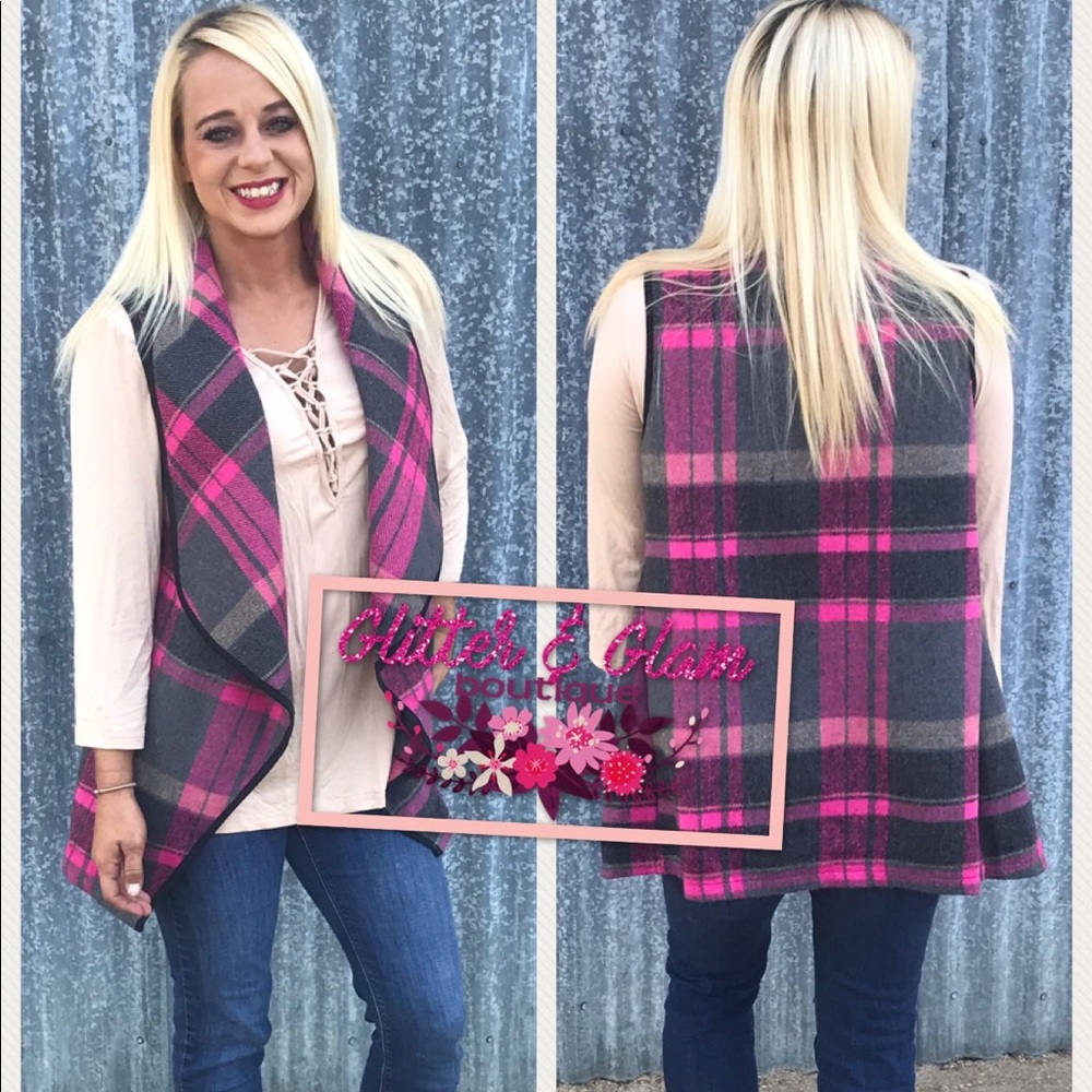 Women's plaid vest
