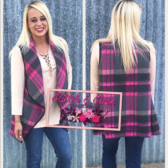 Women's plaid vest - Picture 1 of 1