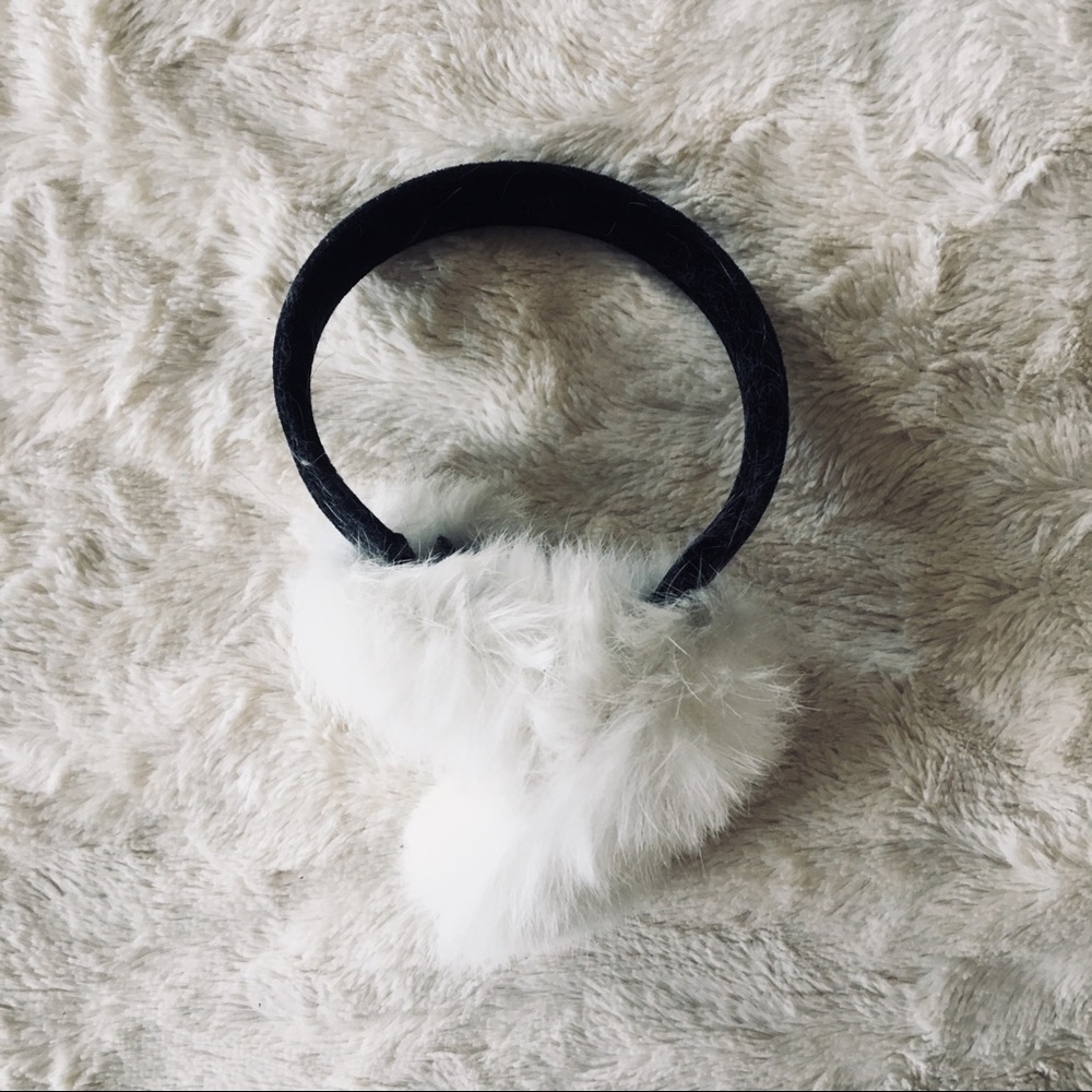 Rabbit fur earmuffs
