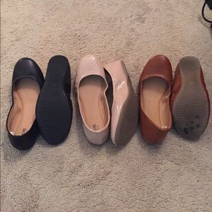 3 pairs of flats