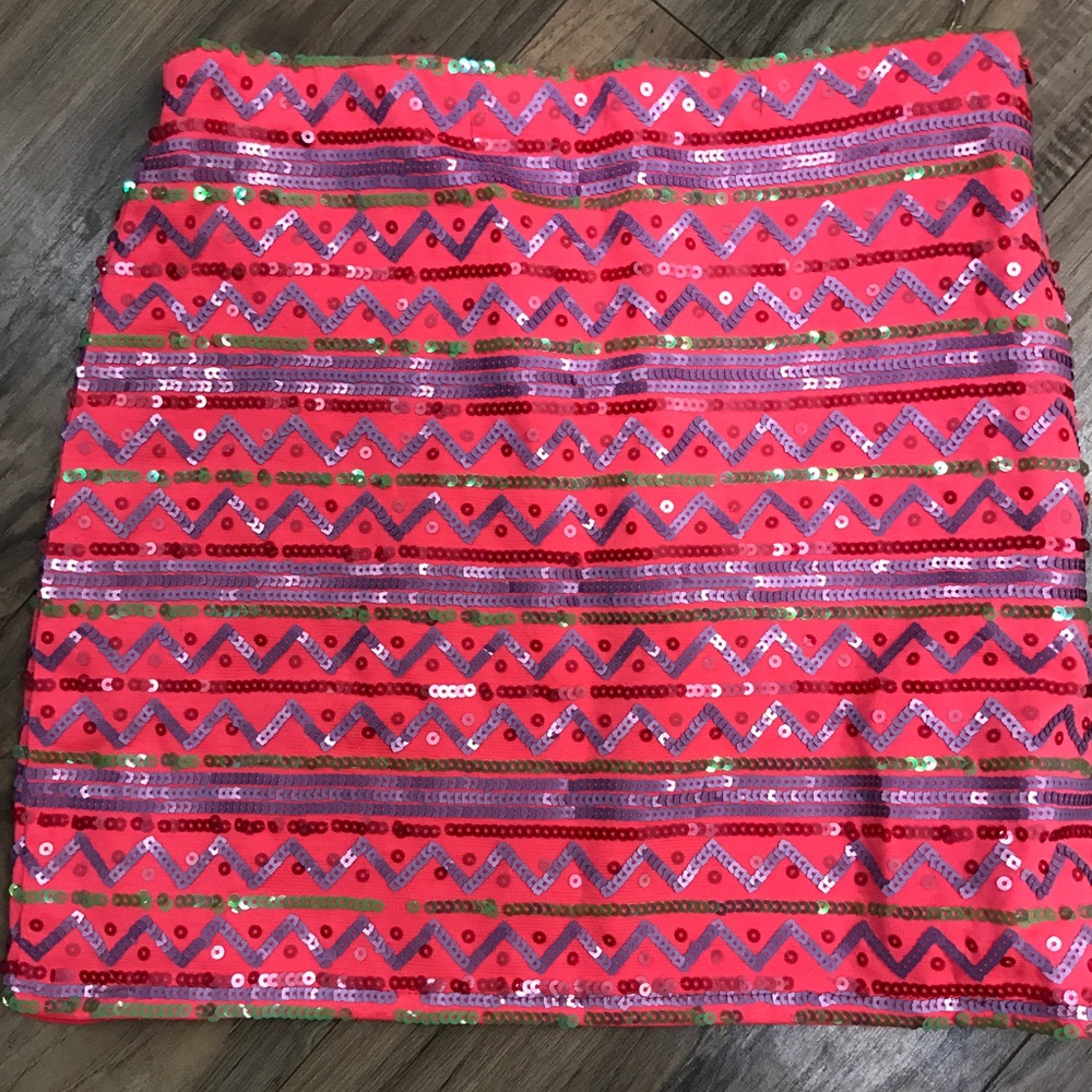 Sequin mini skirt