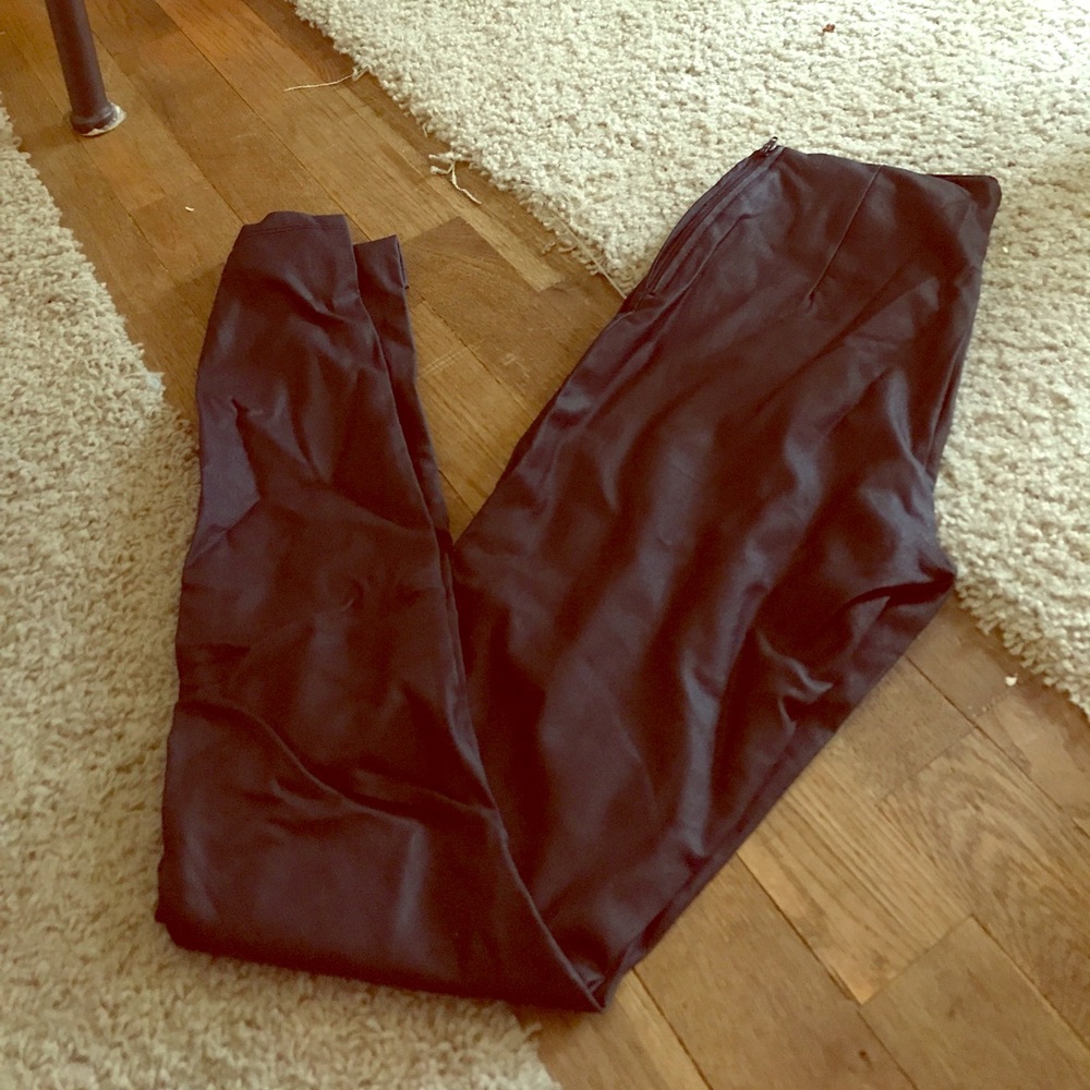 Faux Leather Pants