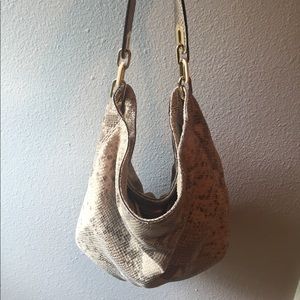 Michael Kors multicolored python hobo