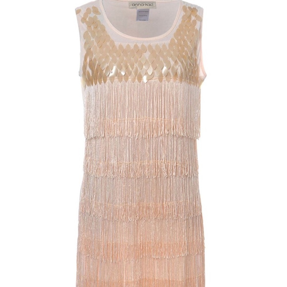 1920s-style Sequins and Fringe Flapper Dress