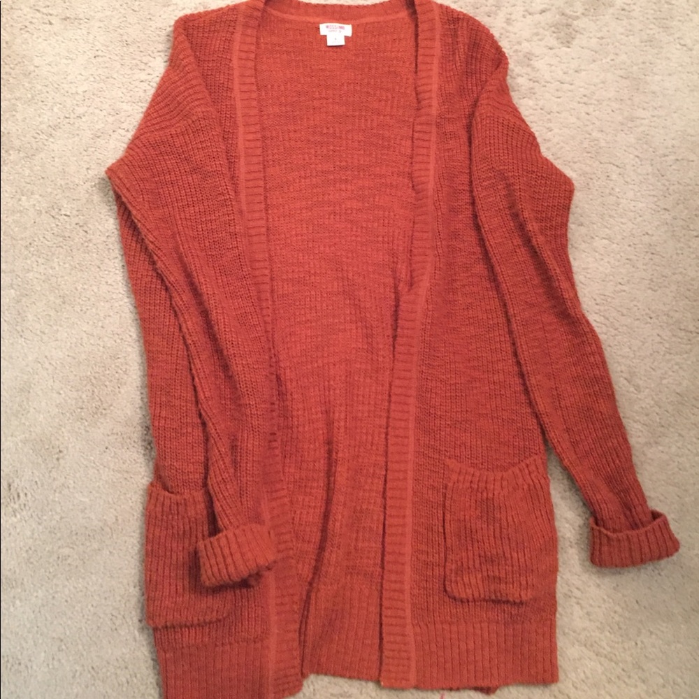 Burnt orange cardigan