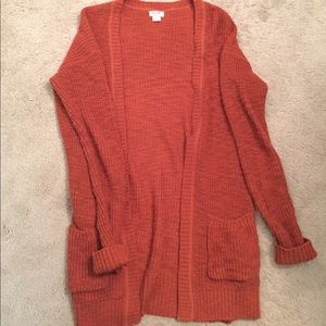 Burnt orange cardigan