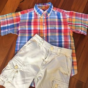 Polo Ralph Lauren 5T boys shirt and shorts