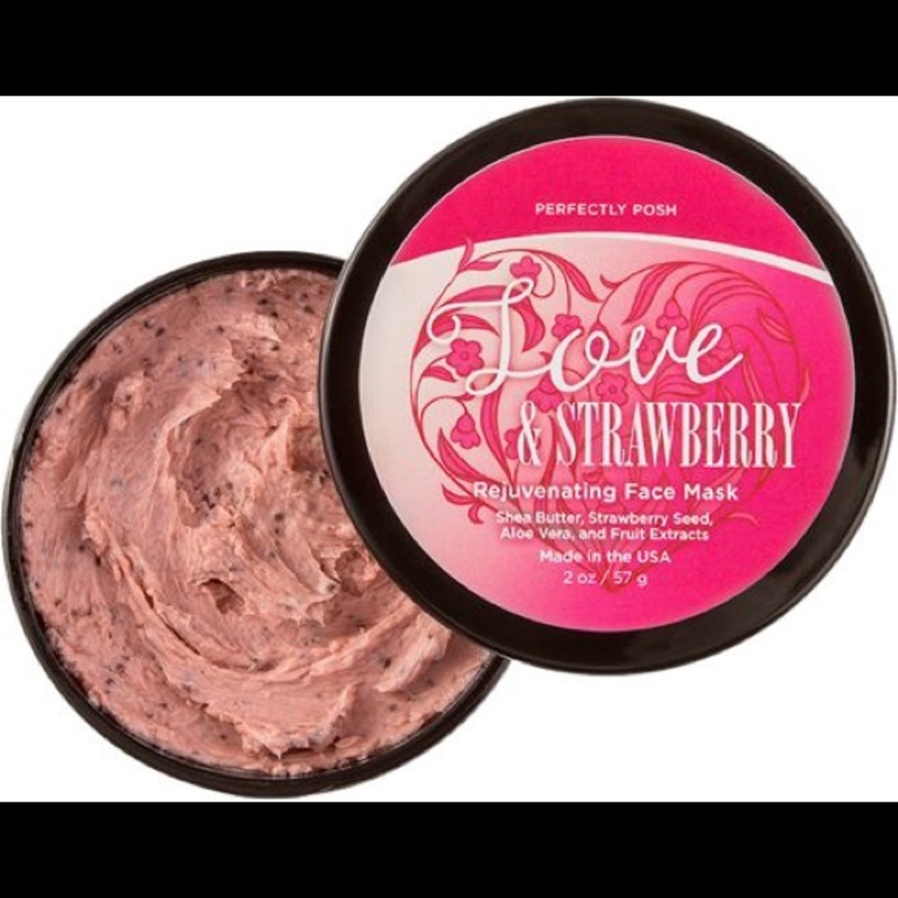 🍓Perfectly Posh Love and Strawberry Face Mask 🍓