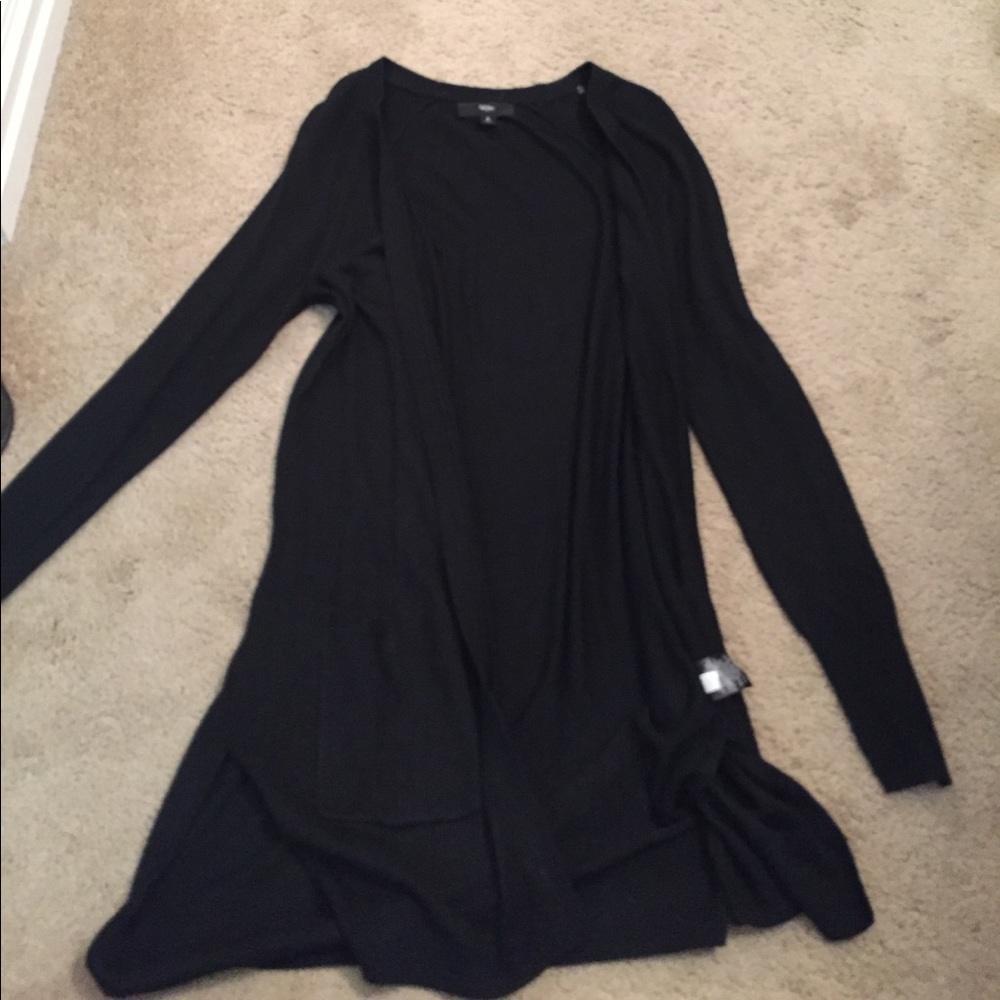 Black long cardigan