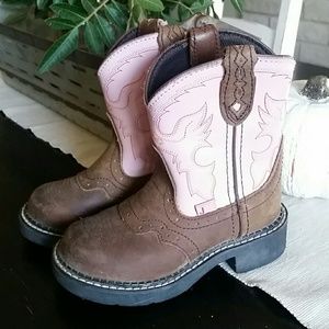 Justin girls cowgirl boots