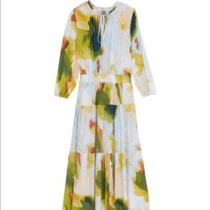 Melissa McCarthy Seven7 Watercolor Maxi Dress