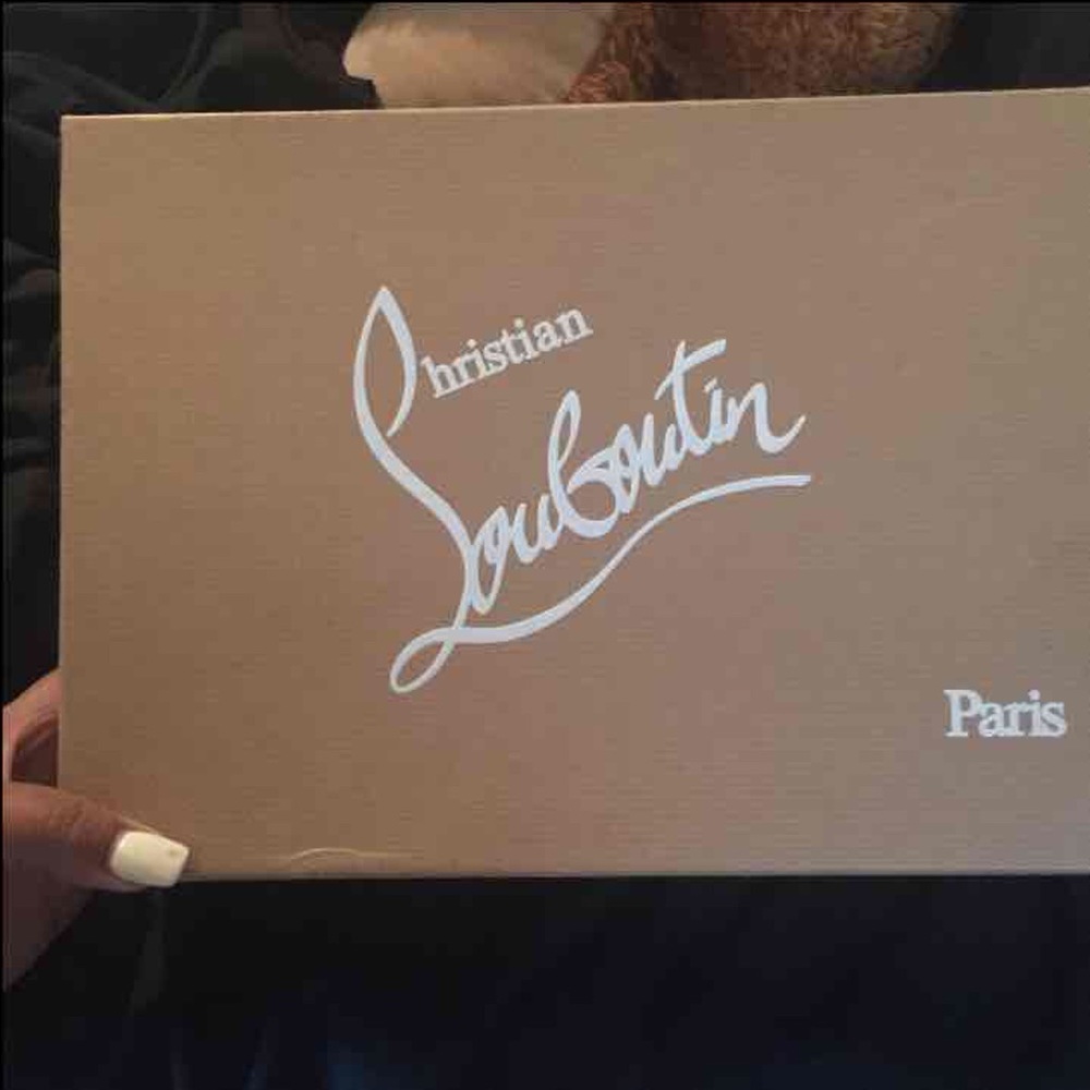 Black patent so Kate Christian Louboutin