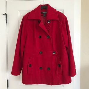 ❤️ Pretty red wool coat ❤️