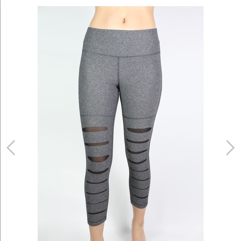 BLACK 90 Degree WORK OUT LONG CAPRI