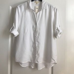 Classic White Cloth and Stone Button Up Classic White Cloth and Stone Button Up