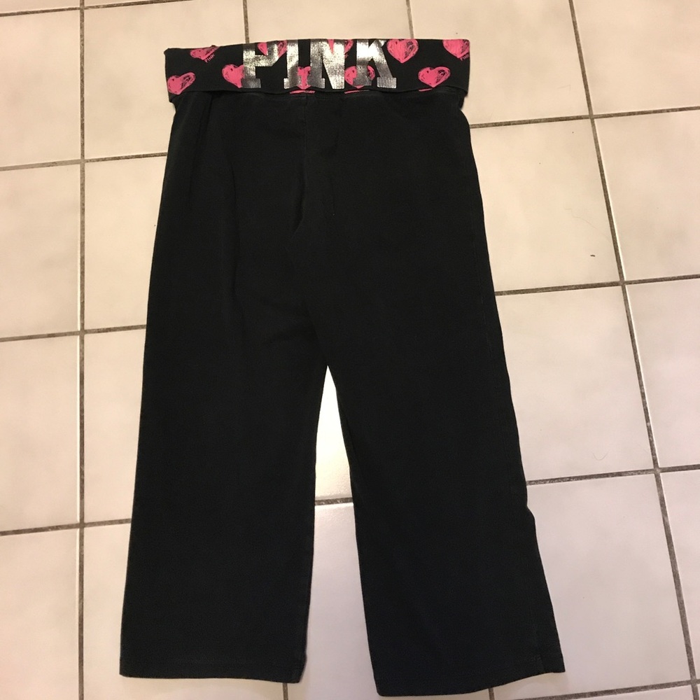 PINK Victoria’s Secret Yoga Pants- heart waist