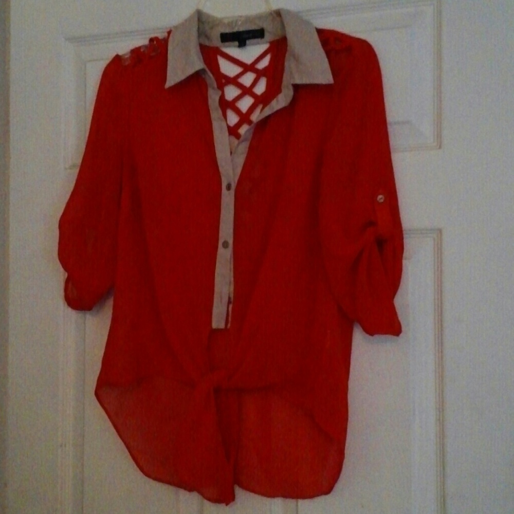 Chiffon sz M top