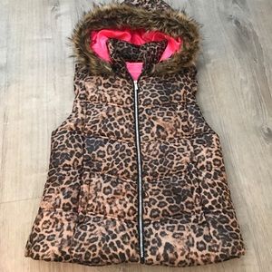 Juicy Couture leopard puffer vest Juicy Couture leopard puffer vest