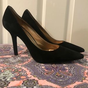BCBGeneration Black Suede Heels