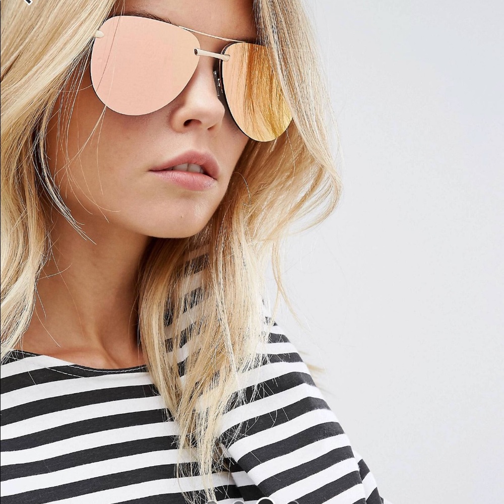 Quay Australia Rose Gold Aviators