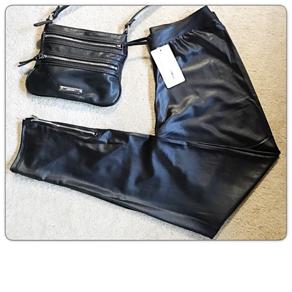 Stunning Faux Leather Zipper Leggings O/S M-XL - Picture 5 of 6