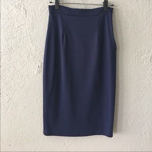 Lush Blue Pencil Skirt