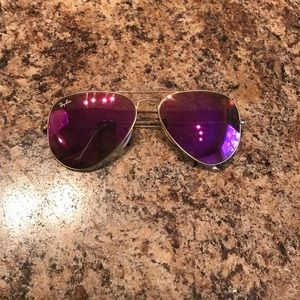 Pink & Gold Aviator Raybans