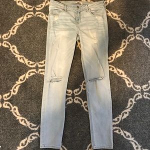 Hollister Light Wash Distressed Jeans