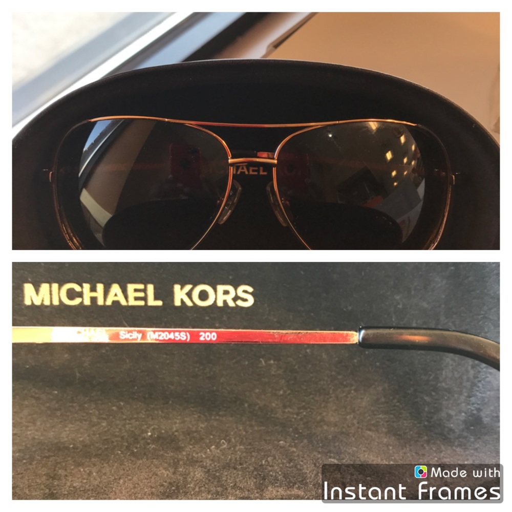 Michael Kors Sicily Aviator Sunglasses