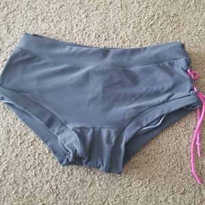 Polecandy gray and pink pole shorts