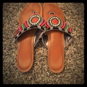 Colorful sandals size 7