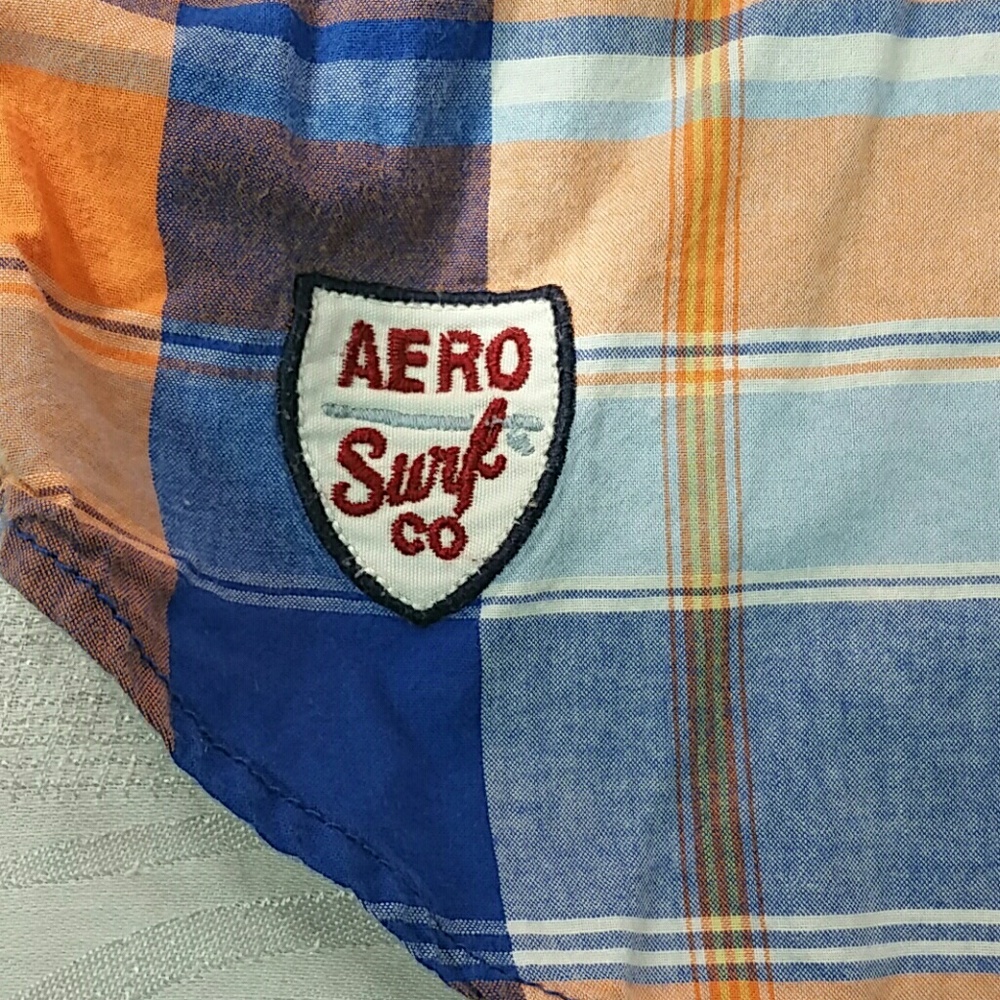 Aeropostale pearl snap plaid button down - Picture 3 of 5