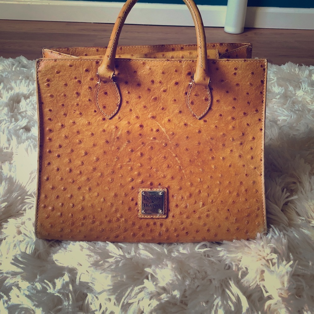 Dooney and bourke ostrich leather bag