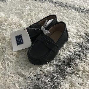 Black leather Boys dress shoes