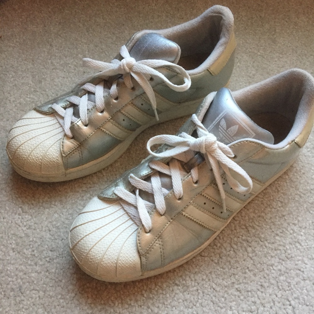 Adidas Superstar Sneakers, silver