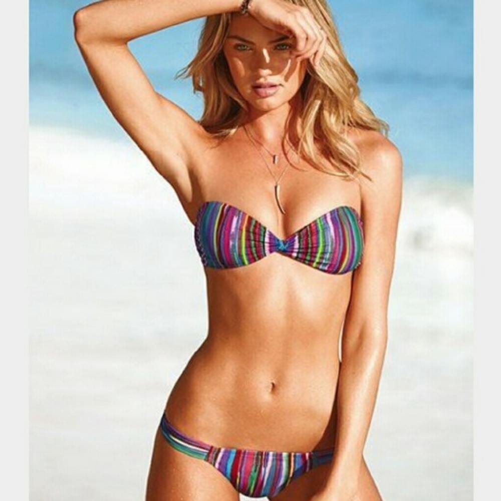 VS Convertible Rainbow Strip Bikini