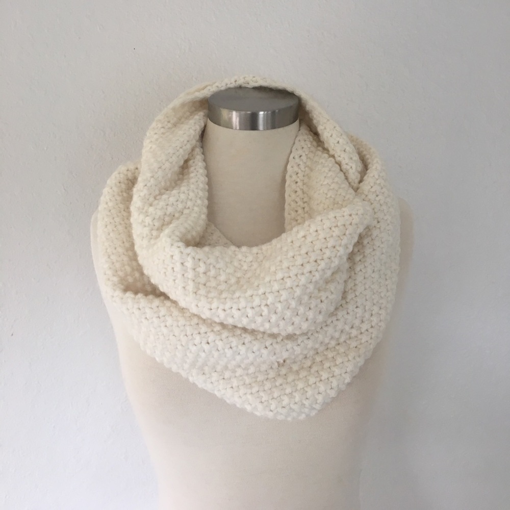 Cream infinity scarf