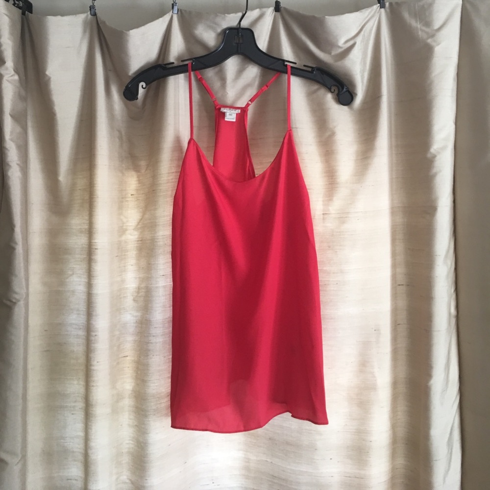 Red J Crew tank top