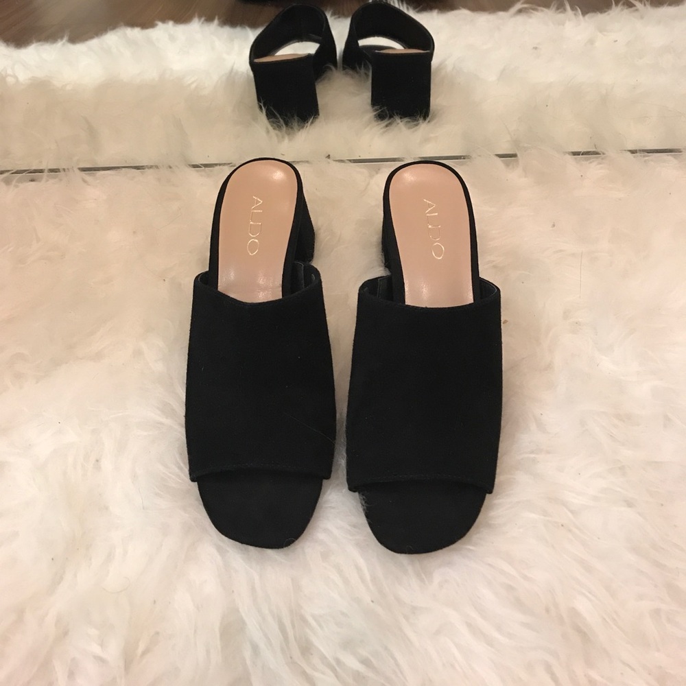 Aldo Black Mules