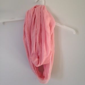 Pink infinity scarf