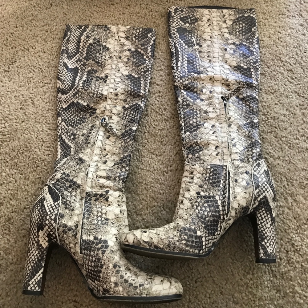 Sam Edelman Faux Snakeskin Boots