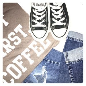 Black Chuck Taylor Converse - Men's 4/Women's 6